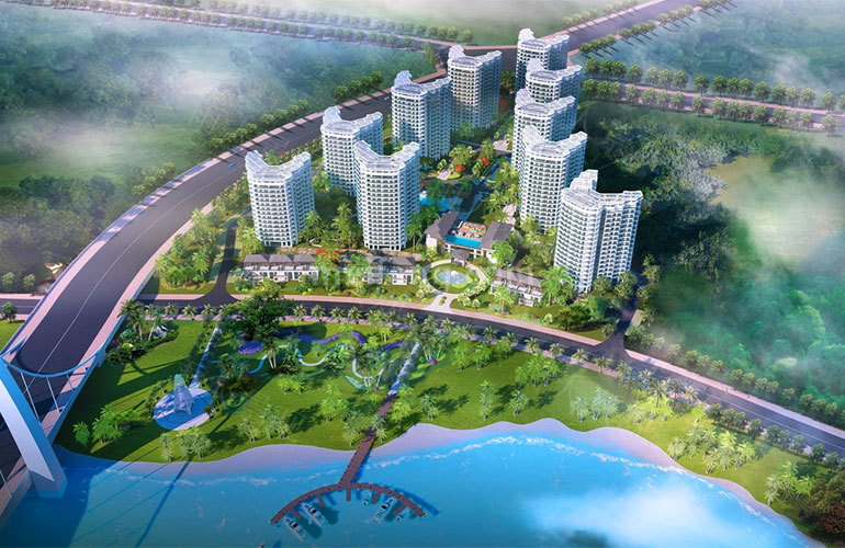 盈滨逸品湾鸟瞰图