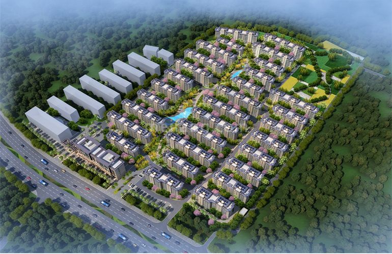 雅居乐江东紫航一号鸟瞰图