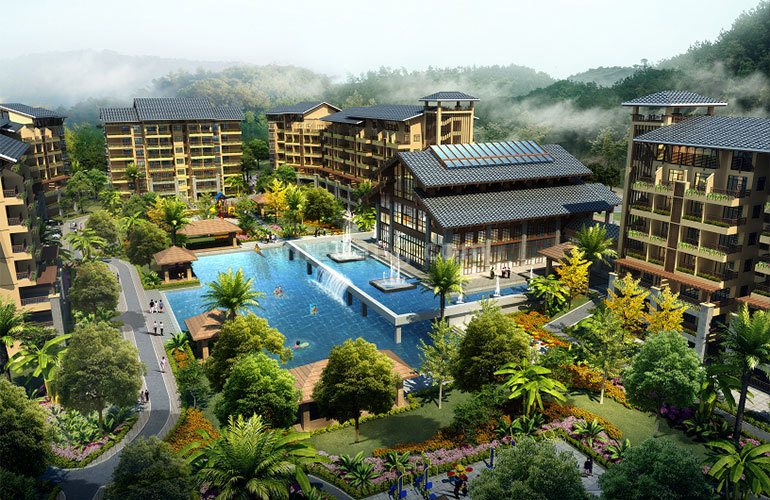 棋子湾半岛阳光效果图