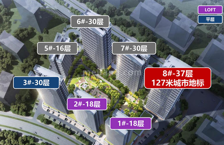 碧桂园宝岛上城楼栋分布图