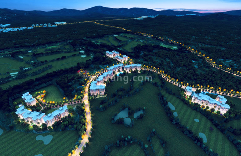 观澜湖君悦公馆鸟瞰图