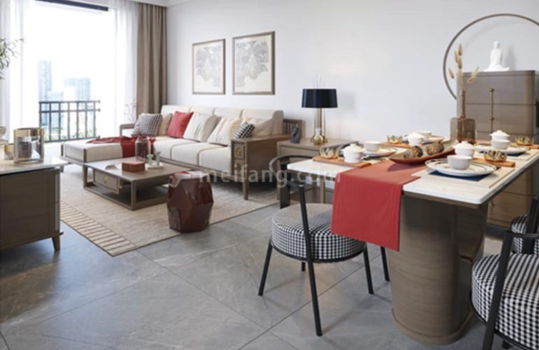 椰林小筑D户型样板间-客厅