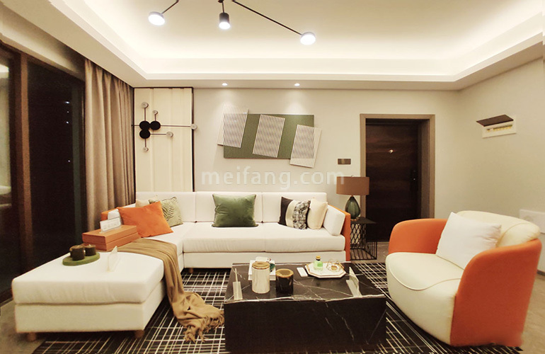 美林苑三期D户型样板间-客厅