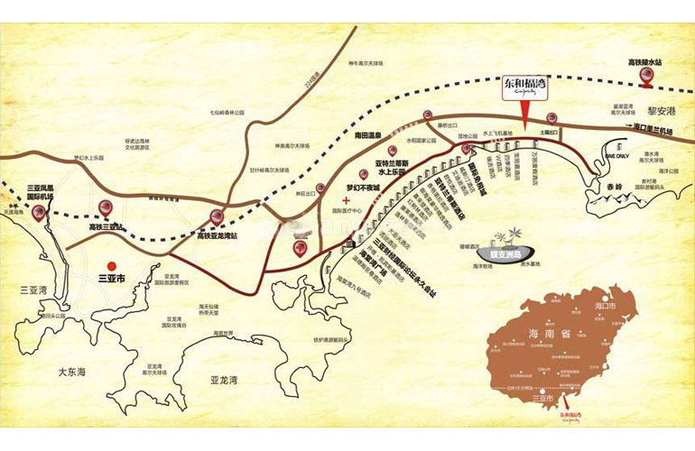 东和福湾区位图