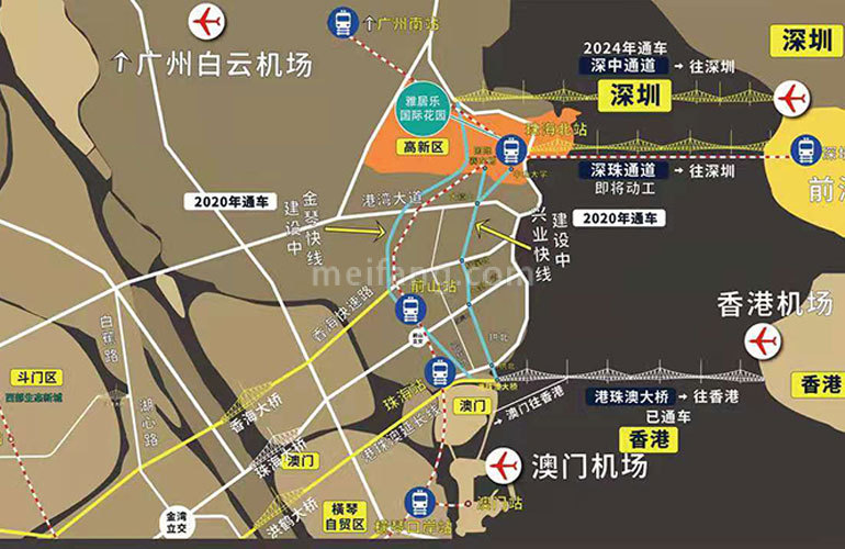 雅居乐国际花园区位图