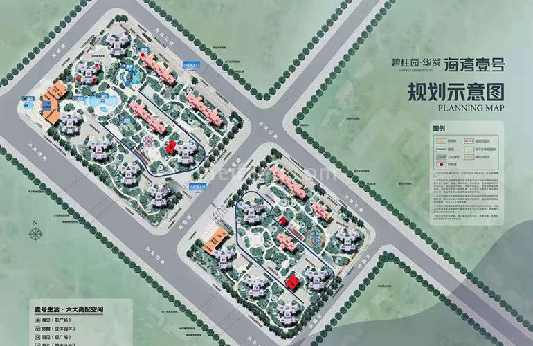 碧桂园华发海湾壹号总体规划图