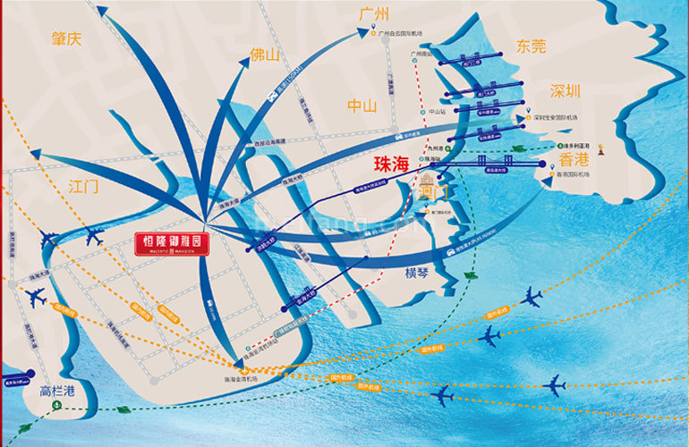 恒隆御雅园交通区位图