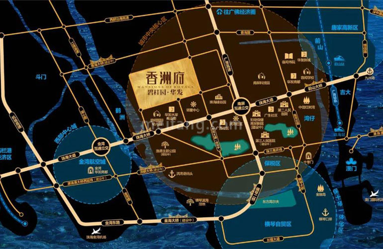 碧桂园华发香洲府区位图