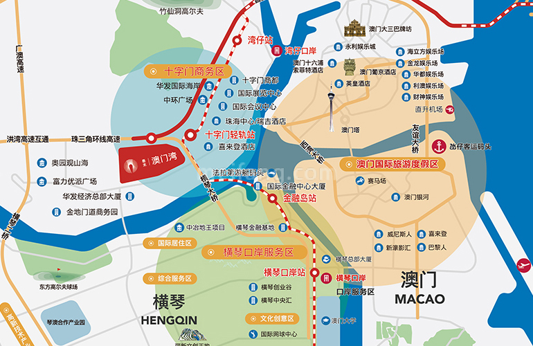 泰禾澳门湾区位图