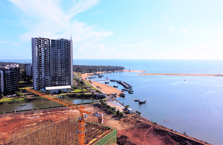 富力悦海湾6#北向实景图