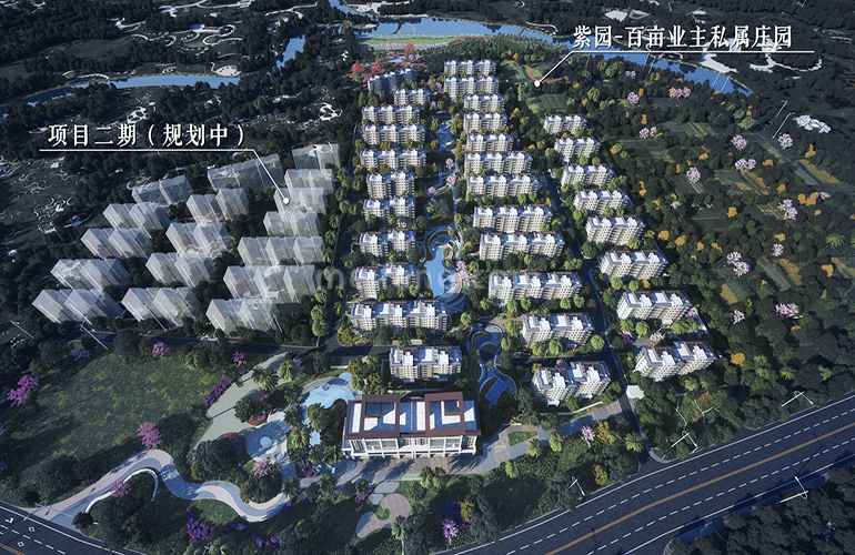 雅居乐江东紫航一号鸟瞰图