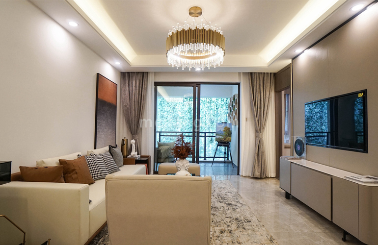 雅居乐江东紫航一号客厅+餐厅