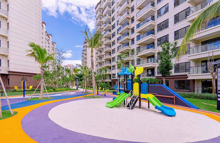 椰林阳光实景图