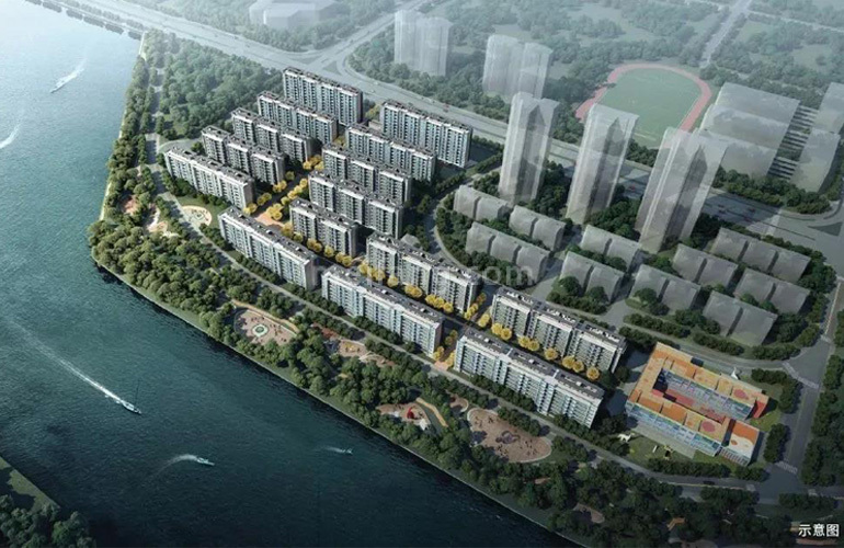 中海十里观澜鸟瞰图