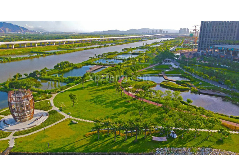 中海十里观澜 中心河湿地公园