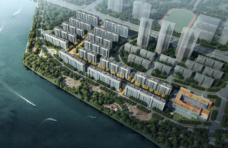 中海十里观澜鸟瞰图