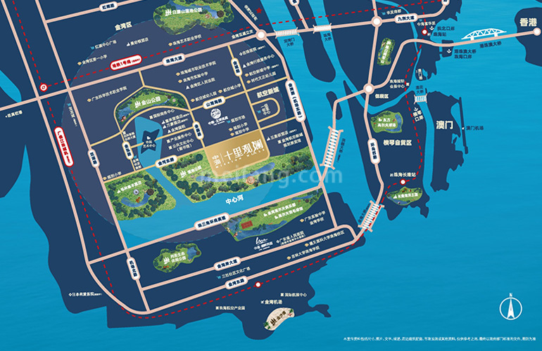 中海十里观澜区位图