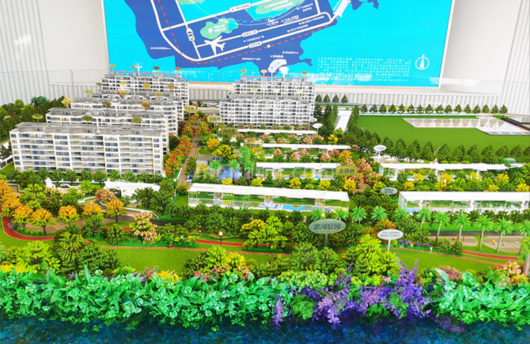 中海十里观澜沙盘实景