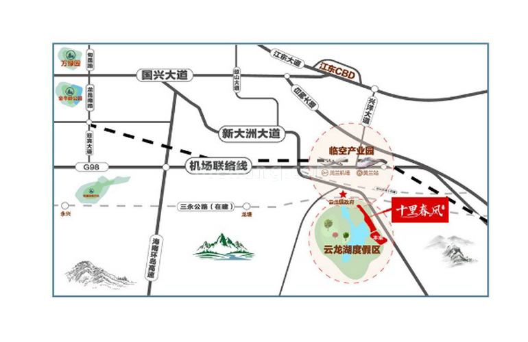 合甲十里春风区位图