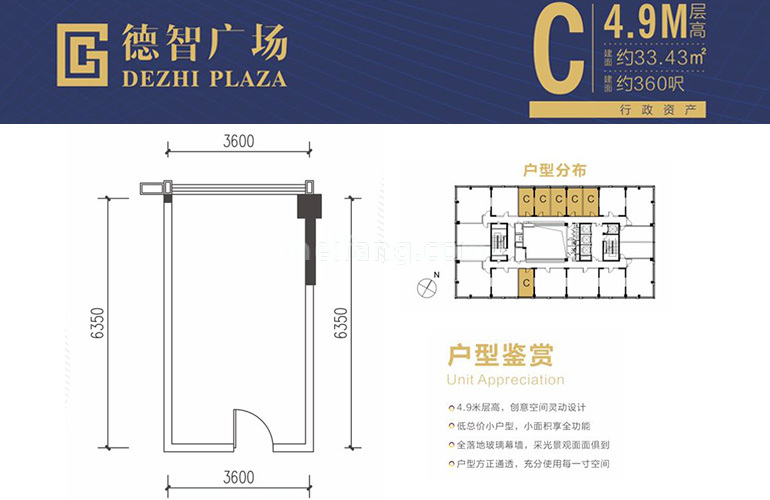 C户型 建面33㎡