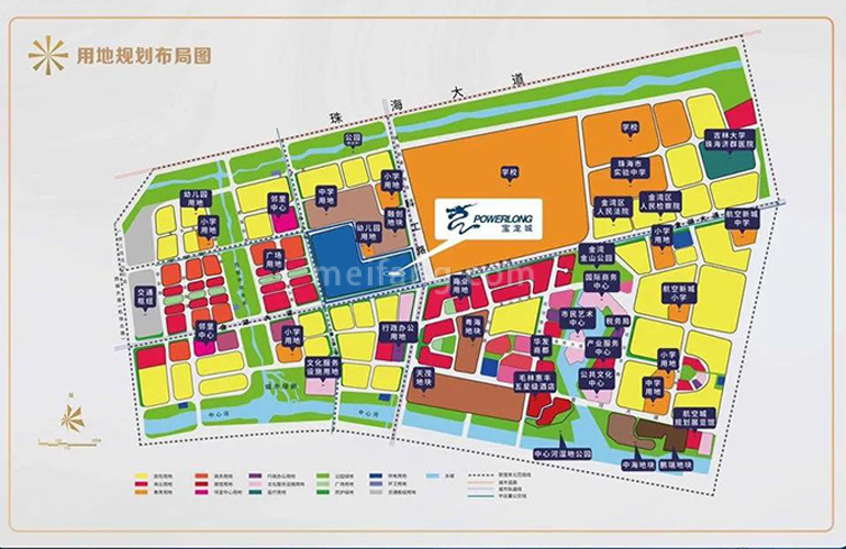 金湾宝龙城用地规划图