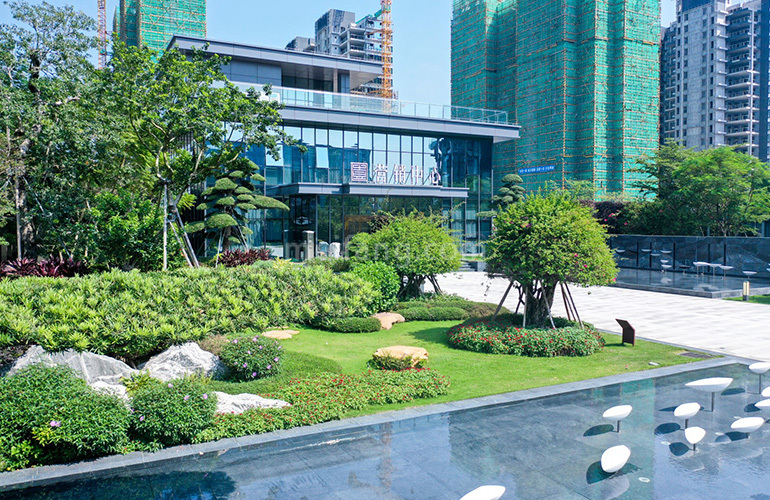 崇峰壹号院园林实景