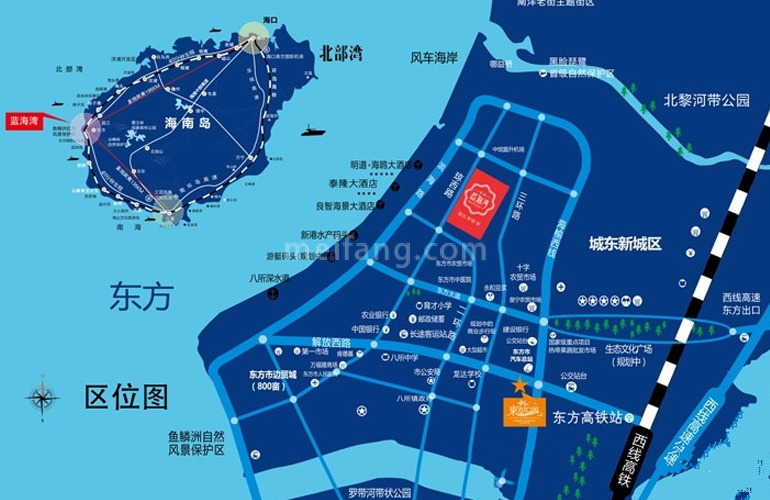汇艺蓝海湾区位图