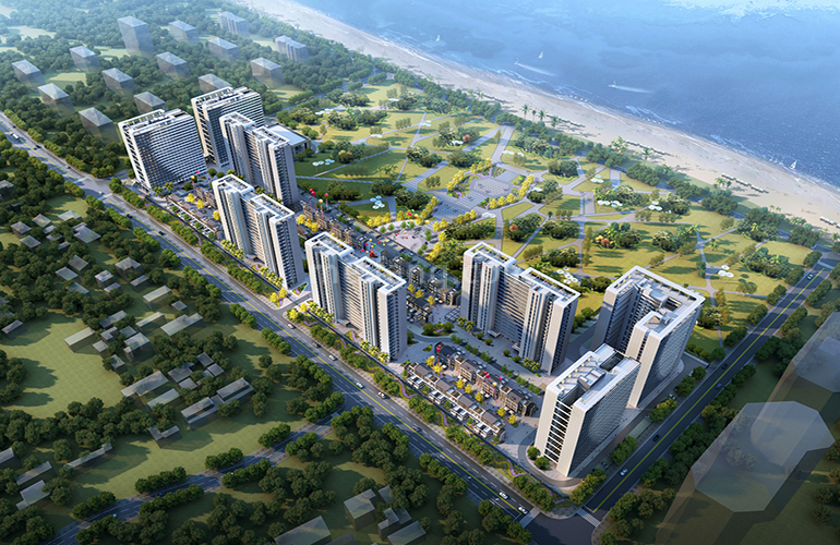 碧桂园舒漫的海鸟瞰图