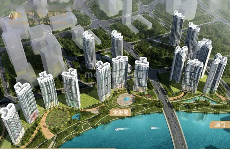 华发广场Ⅱ期横琴湾鸟瞰图
