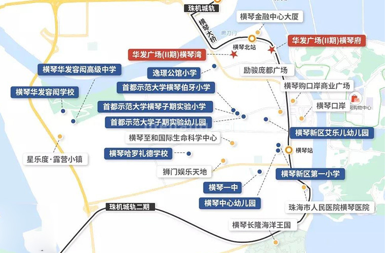 华发广场Ⅱ期横琴湾周边配套