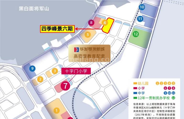 华发琴澳新城四季峰景六期规划图