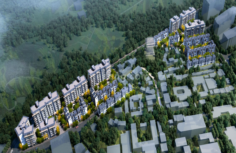 观澜湖星光里鸟瞰图