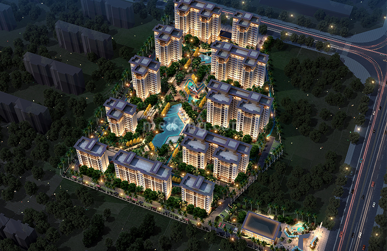 建业中和家园效果图-鸟瞰