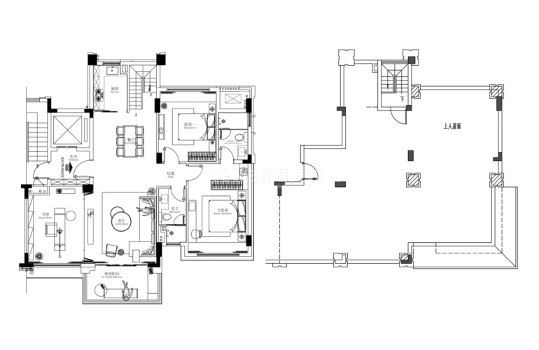 3室2厅2卫 建筑面积110㎡