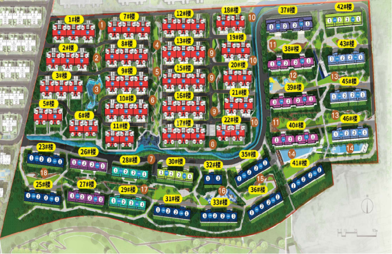 鸿基翡翠湖规划图