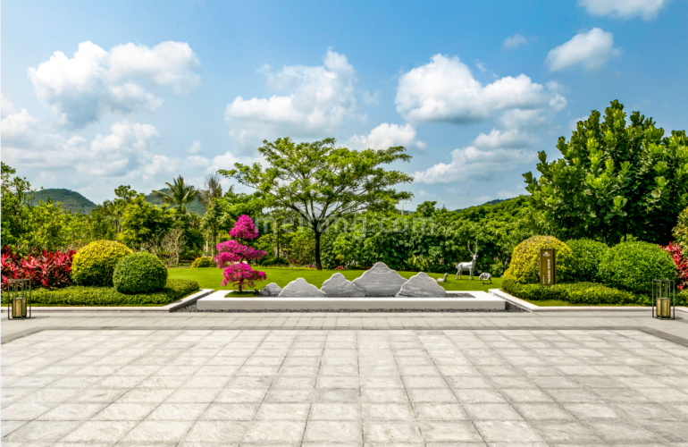 富力阅山湖实景图