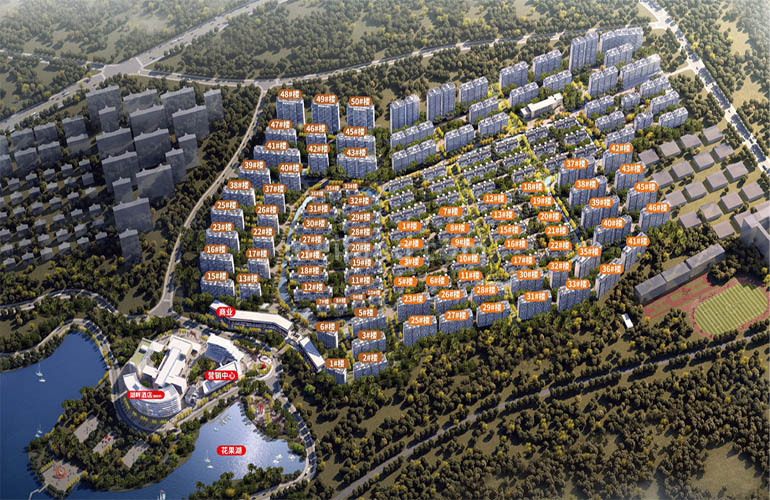 鸿基翡翠湖鸟瞰图