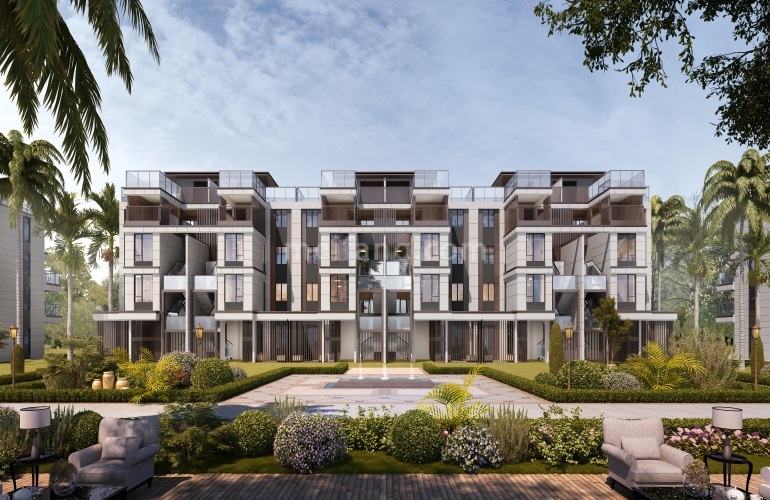 鸿基翡翠湖二期叠墅北立面