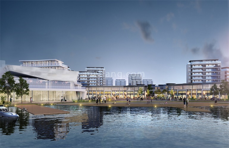 鸿基翡翠湖商业街效果图