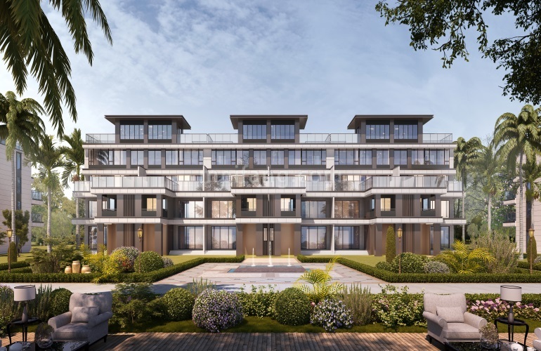 鸿基翡翠湖二期叠墅南立面