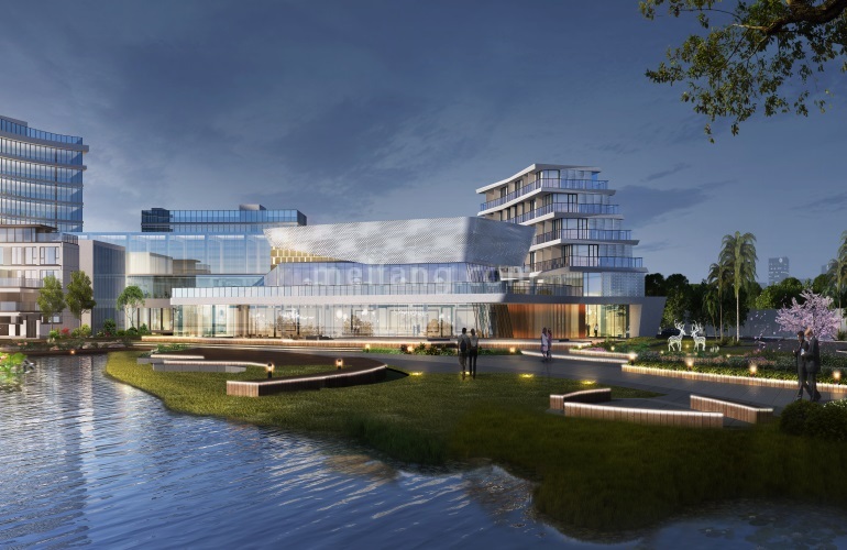 鸿基翡翠湖营销中心效果图