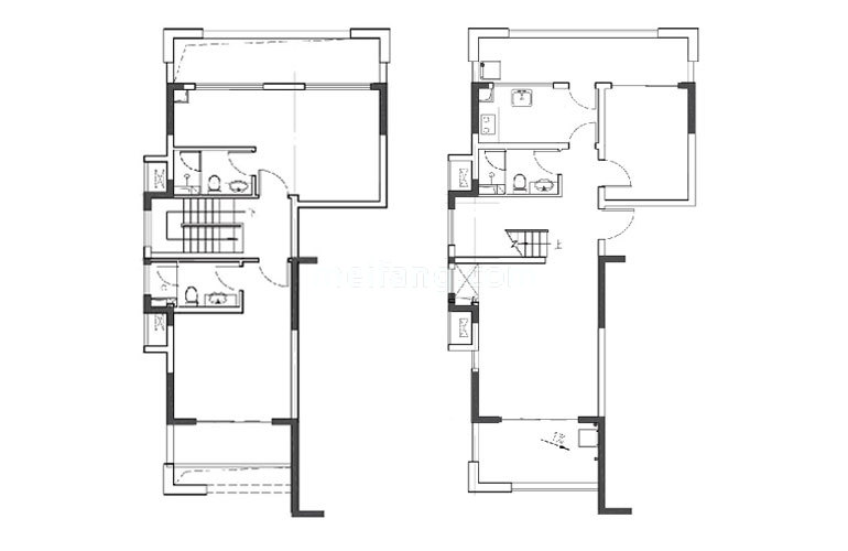 复式 3居2厅3卫 建筑面积66㎡