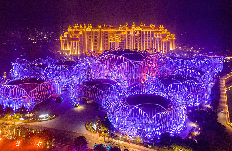 恒大海花岛夜景