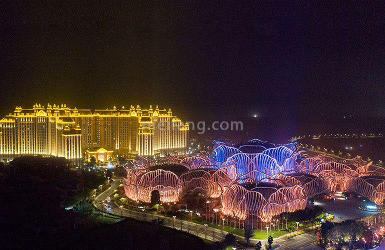 恒大海花岛夜景
