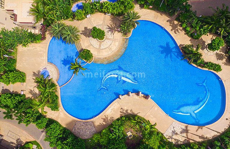 福隆丽水湾泳池实景图