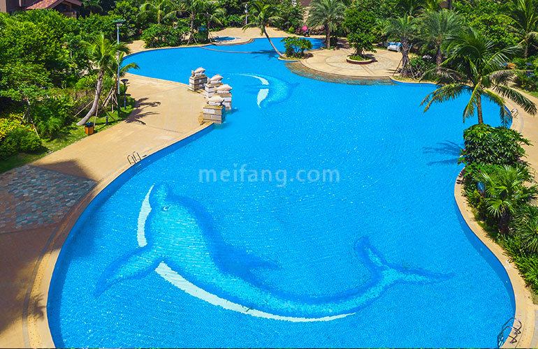 福隆丽水湾泳池实景图