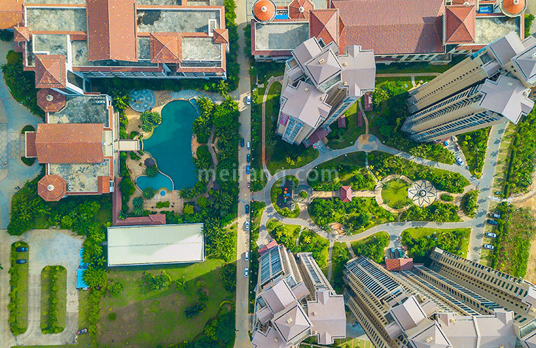 福隆丽水湾鸟瞰实景图