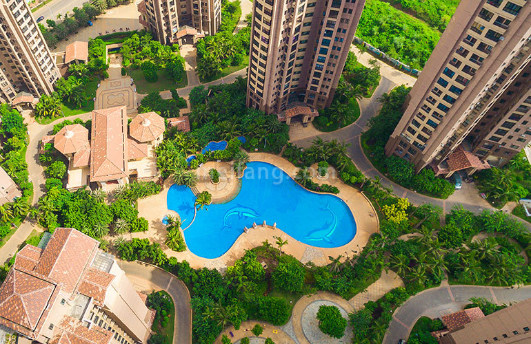 福隆丽水湾鸟瞰实景图