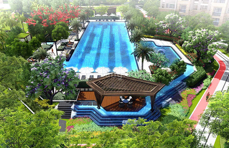 福隆丽水湾泳池效果图