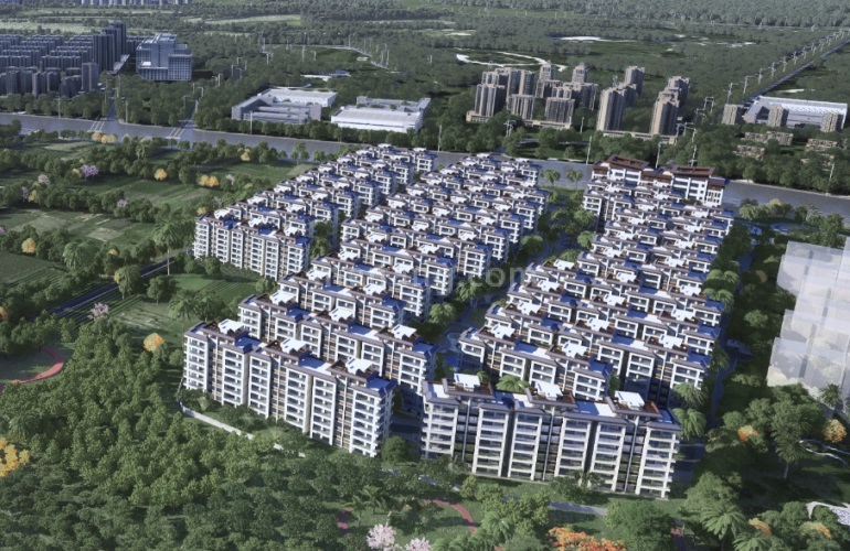 雅居乐江东紫航一号鸟瞰图